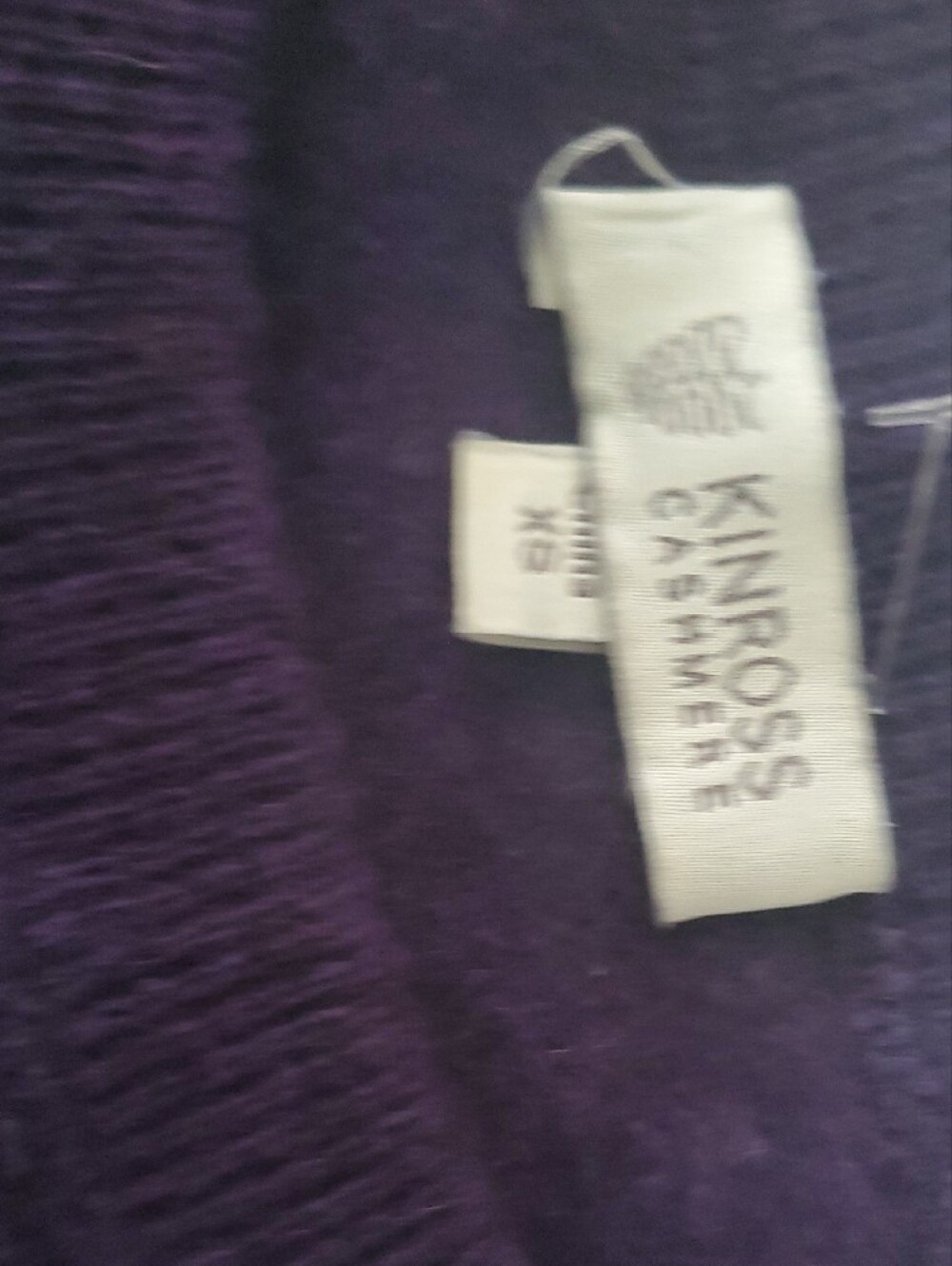 Kinross Purple 100% Cashmere Crewneck Sweater Suze XS - Picture 13 of 15